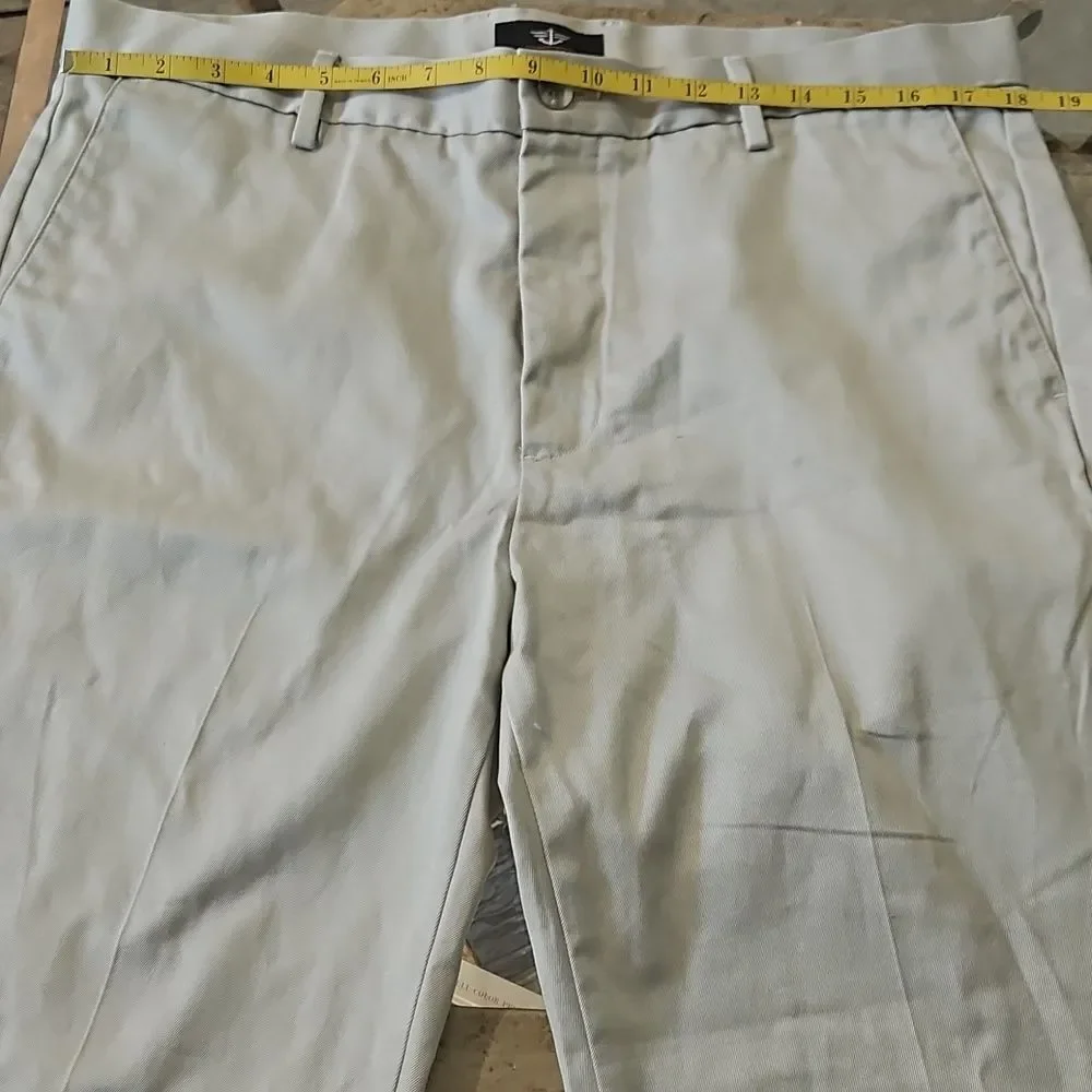 Dockers Signature Khaki Slim Fit D1 Pants Men’s 36x29 No Wrinkle Cotton